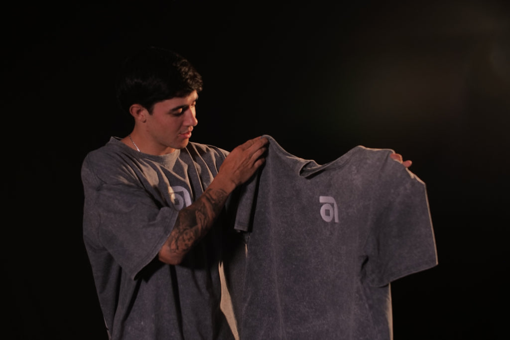 D10S // Oversize Gris Hielo Stonewashed - PREVENTA