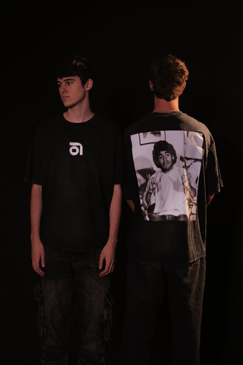 D10S // Oversize Negro Stonewashed - PREVENTA