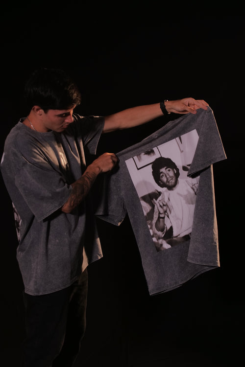 D10S // Oversize Gris Hielo Stonewashed - PREVENTA